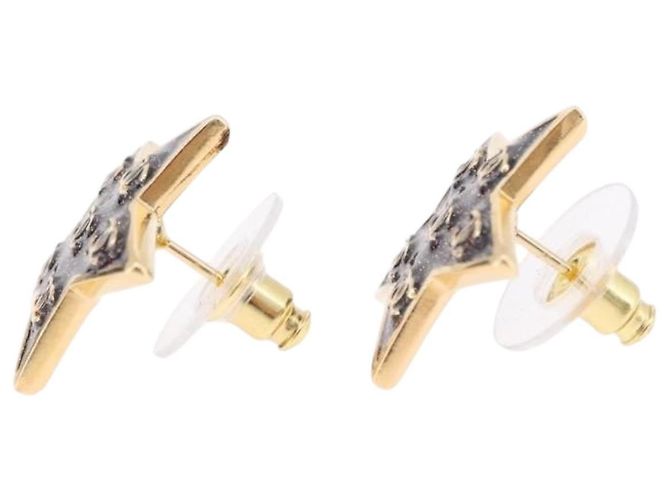 CHANEL Star Coco Mark Pierce Metal Gold Tone CC Auth SW2654SAM - vista 10