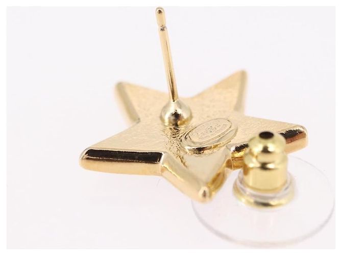CHANEL Star Coco Mark Pierce Metal Gold Tone CC Auth SW2654SAM - vista 4