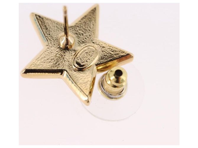 CHANEL Star Coco Mark Pierce Metal Gold Tone CC Auth SW2654SAM - vista 5