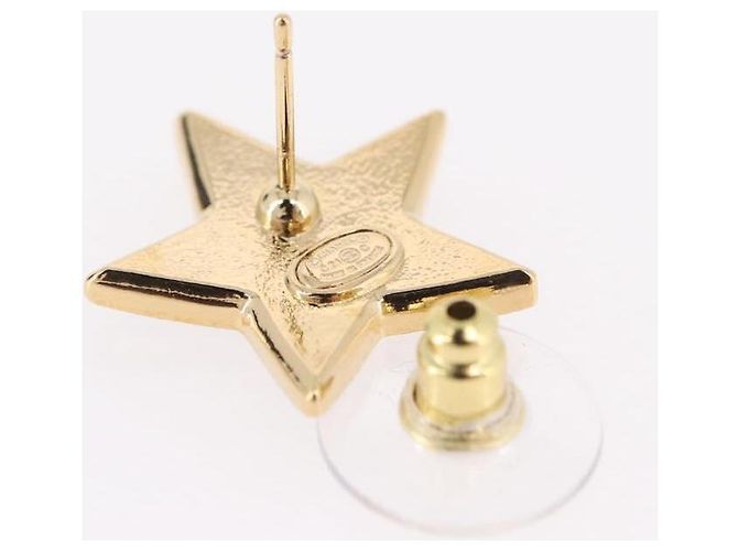 CHANEL Star Coco Mark Pierce Metal Gold Tone CC Auth SW2654SAM - vista 8