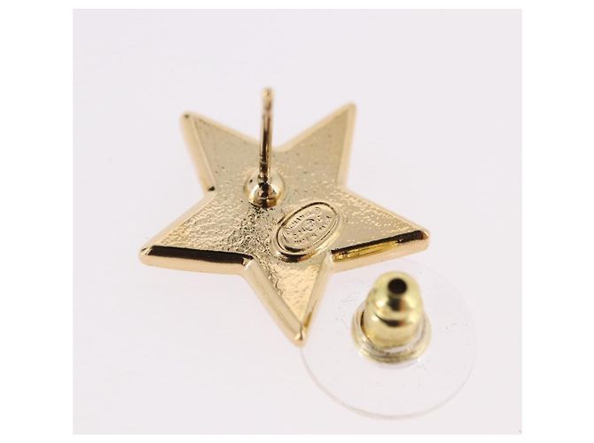 CHANEL Star Coco Mark Pierce Metal Gold Tone CC Auth SW2654SAM - vista 9