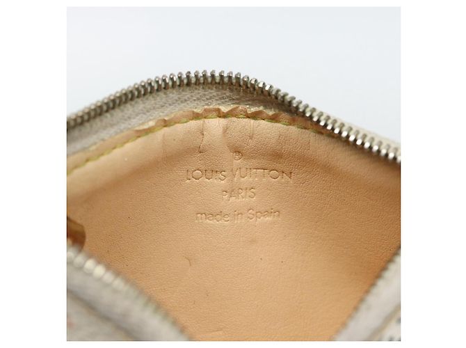 LOUIS VUITTON Monogram Multicolor Pochette Cles White M92655 LV Auth 192941 Bianco - vista 10