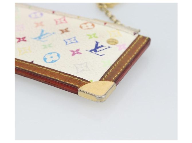 LOUIS VUITTON Monogram Multicolor Pochette Cles White M92655 LV Auth 192941 Bianco - vista 15