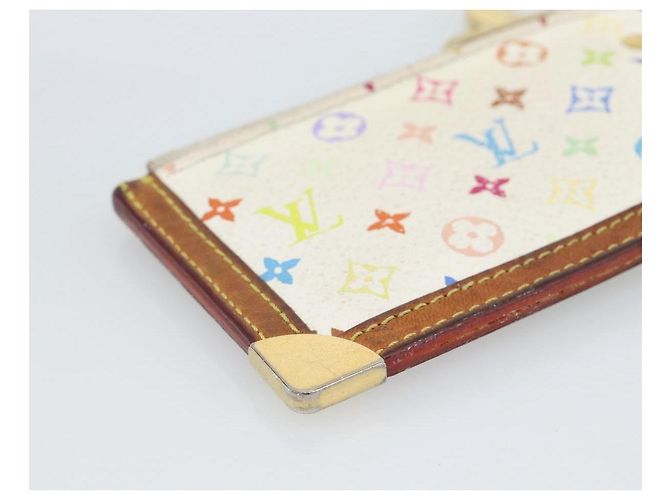 LOUIS VUITTON Monogram Multicolor Pochette Cles White M92655 LV Auth 192941 Bianco - vista 16
