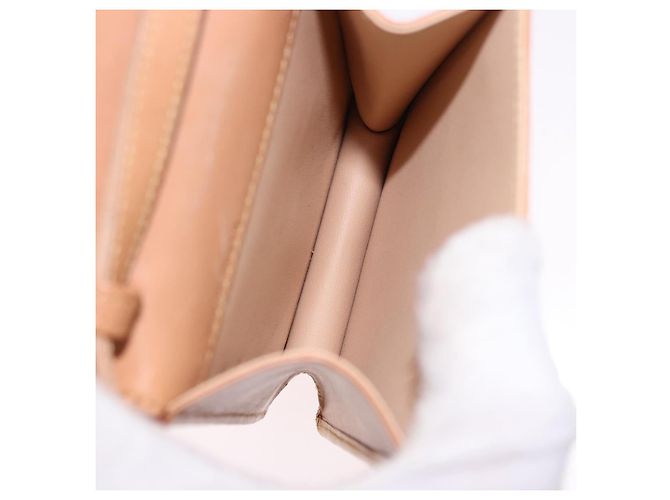 Céline Borsa a tracolla CELINE C Macadam in tela e scamosciato rosa e oro Auth 192028A D'oro - vista 10