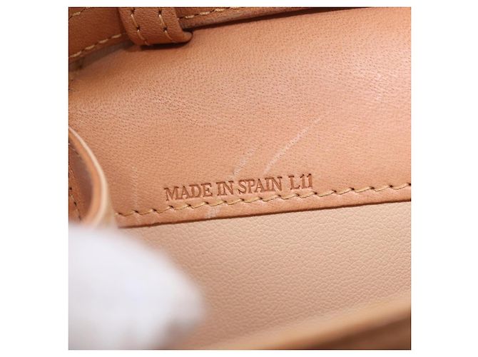 Céline Borsa a tracolla CELINE C Macadam in tela e scamosciato rosa e oro Auth 192028A D'oro - vista 12
