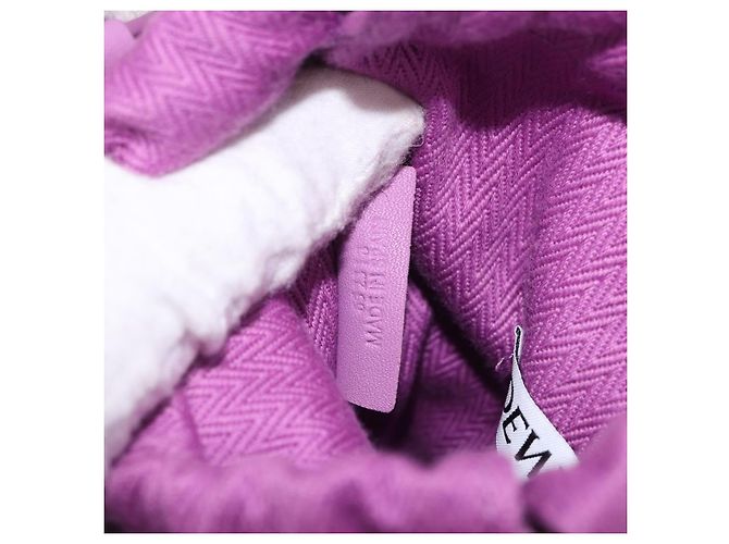 Borsa a tracolla LOEWE Inflatable Pocket Bag in tela viola Auth 191480M Porpora - vista 11