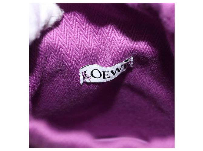 Borsa a tracolla LOEWE Inflatable Pocket Bag in tela viola Auth 191480M Porpora - vista 19