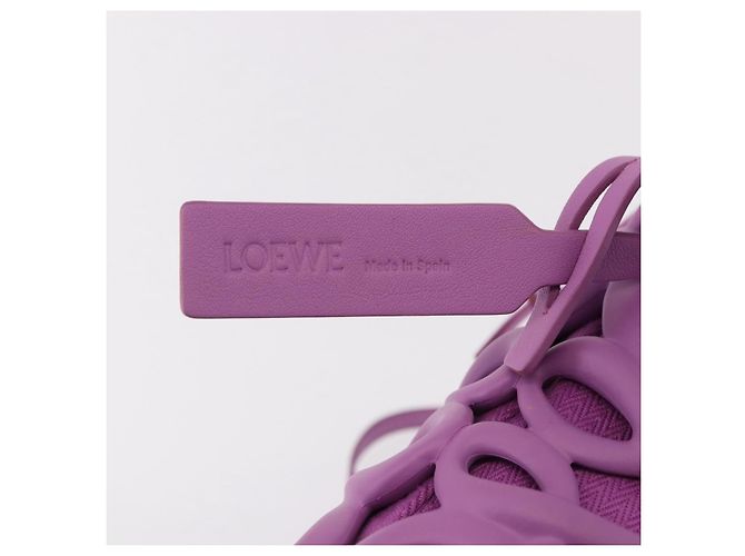 Borsa a tracolla LOEWE Inflatable Pocket Bag in tela viola Auth 191480M Porpora - vista 9