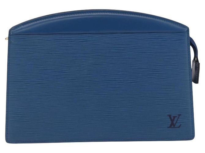 LOUIS VUITTON Epi Trousse Crete Pouch Blue M48405 LV Auth mr2757 - vista 13