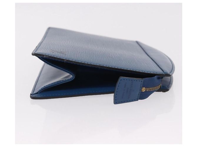 LOUIS VUITTON Epi Trousse Crete Pouch Blue M48405 LV Auth mr2757 - vista 3