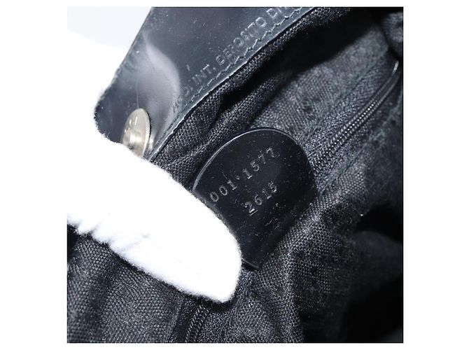 Bolsa de Mão GUCCI Bamboo Nylon 2way Preto Prata 001 1577 2615 Auth gh2147 - vista 12