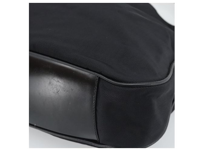 Bolsa de Mão GUCCI Bamboo Nylon 2way Preto Prata 001 1577 2615 Auth gh2147 - vista 17