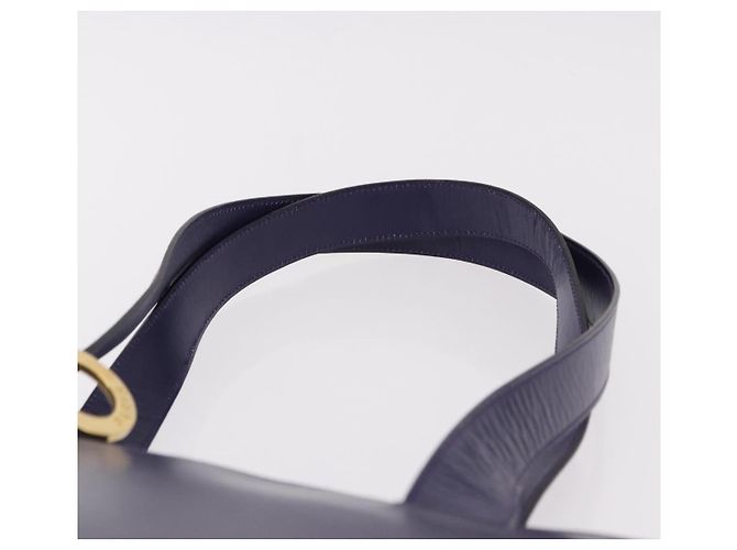 Céline Borsa a Spalla CELINE Circle in Pelle Viola e Oro Auth bs36092A D'oro Porpora - vista 14