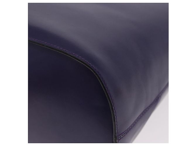 Céline Borsa a Spalla CELINE Circle in Pelle Viola e Oro Auth bs36092A D'oro Porpora - vista 15