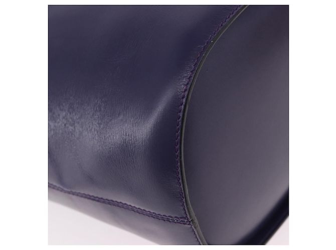Céline Borsa a Spalla CELINE Circle in Pelle Viola e Oro Auth bs36092A D'oro Porpora - vista 16