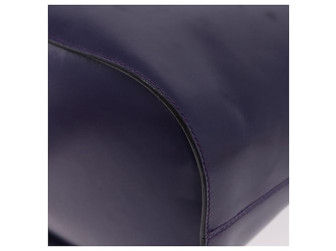 Céline Borsa a Spalla CELINE Circle in Pelle Viola e Oro Auth bs36092A D'oro Porpora - vista 17