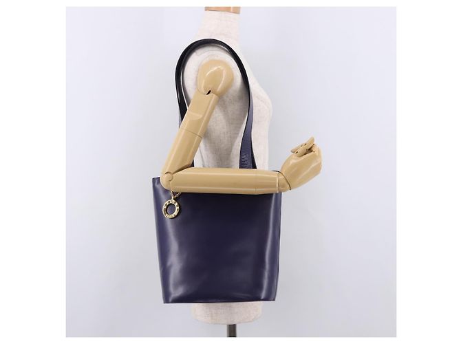 Céline Borsa a Spalla CELINE Circle in Pelle Viola e Oro Auth bs36092A D'oro Porpora - vista 23