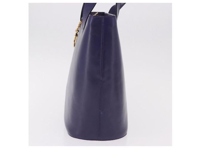Céline Borsa a Spalla CELINE Circle in Pelle Viola e Oro Auth bs36092A D'oro Porpora - vista 3
