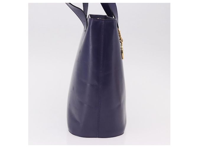 Céline Borsa a Spalla CELINE Circle in Pelle Viola e Oro Auth bs36092A D'oro Porpora - vista 4