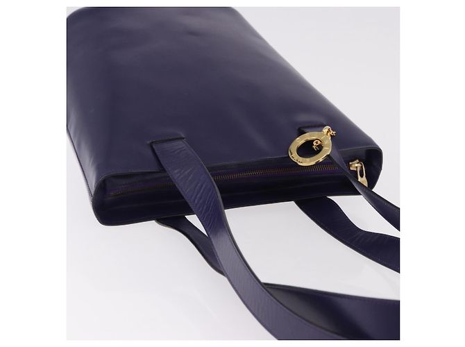 Céline Borsa a Spalla CELINE Circle in Pelle Viola e Oro Auth bs36092A D'oro Porpora - vista 6