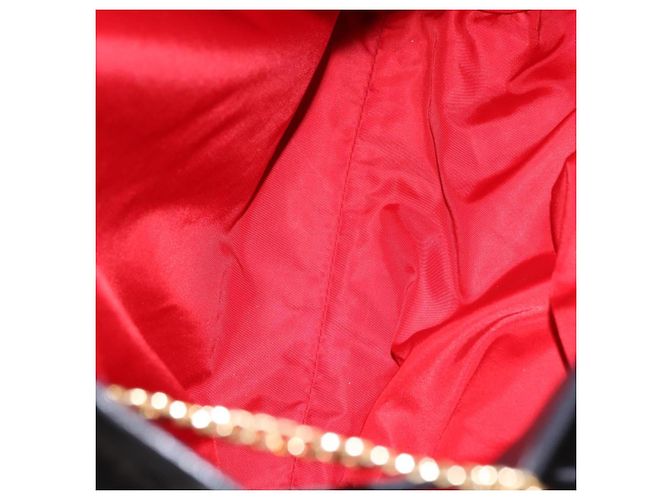 Céline Borsa CELINE in pelle nera e oro Auth bs36094V Nero D'oro - vista 11