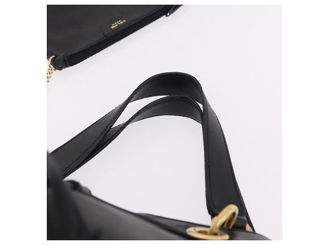 Céline Borsa CELINE in pelle nera e oro Auth bs36094V Nero D'oro - vista 14