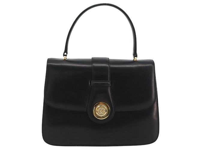 GUCCI Handtasche aus Leder Schwarz Gold 319795 Auth 192984A Golden - Ansicht 13