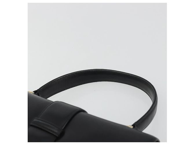 GUCCI Handtasche aus Leder Schwarz Gold 319795 Auth 192984A Golden - Ansicht 14