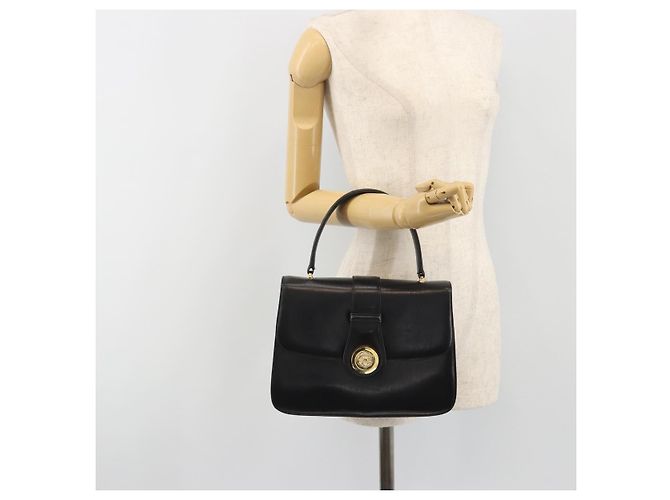 GUCCI Handtasche aus Leder Schwarz Gold 319795 Auth 192984A Golden - Ansicht 25