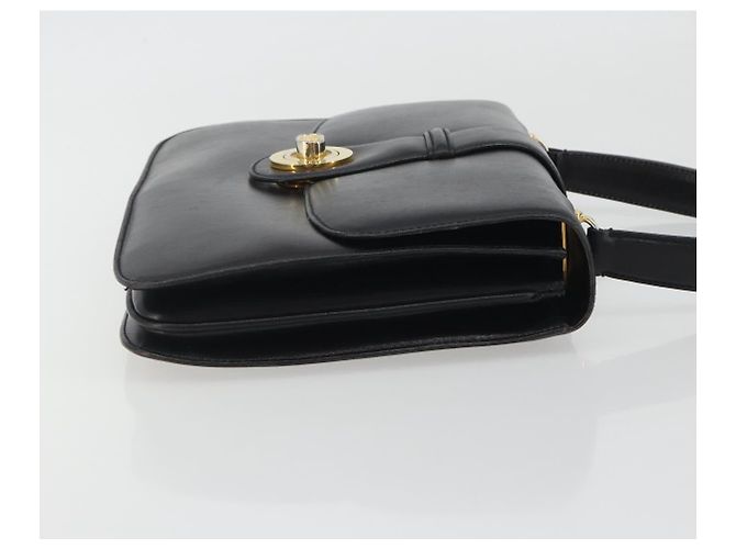 GUCCI Handtasche aus Leder Schwarz Gold 319795 Auth 192984A Golden - Ansicht 3