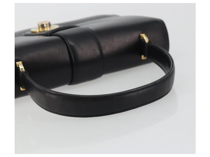 GUCCI Handtasche aus Leder Schwarz Gold 319795 Auth 192984A Golden - Ansicht 7