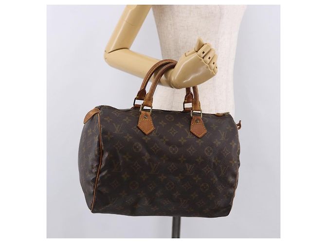 LOUIS VUITTON Borsa Monogram Speedy 30 M41526 LV Auth 191366 Monogramma - vista 23