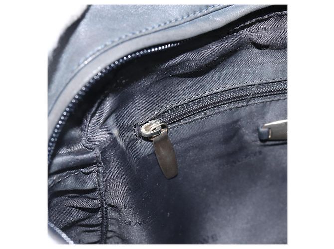 Borsa a mano LOEWE in pelle grigio argento Auth 192826A Marrone - vista 20
