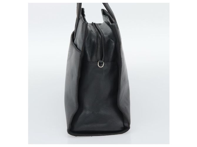 Borsa a mano LOEWE in pelle grigio argento Auth 192826A Marrone - vista 4