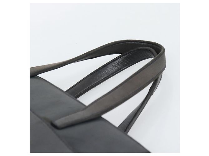 Borsa a mano LOEWE in pelle grigio argento Auth 192826A Marrone - vista 8