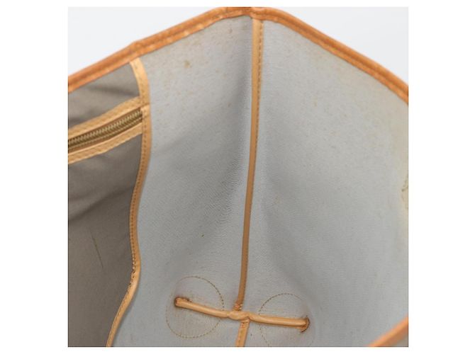 Borsa Tote Christian Dior in PVC e tela Grigio Oro Auth gh2170 Marrone D'oro - vista 19