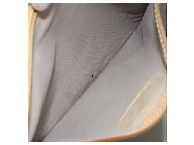 Borsa Tote Christian Dior in PVC e tela Grigio Oro Auth gh2170 Marrone D'oro - vista 22