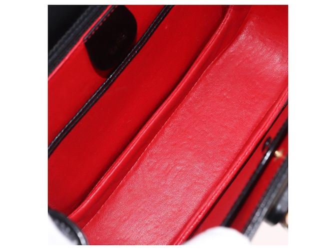 Borsa a mano GUCCI Bamboo in pelle 2way Nero Oro 000 1364 0633 Auth bs36097V D'oro - vista 11