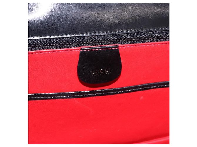 Borsa a mano GUCCI Bamboo in pelle 2way Nero Oro 000 1364 0633 Auth bs36097V D'oro - vista 20