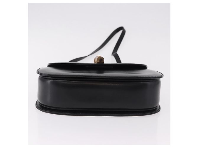 Borsa a mano GUCCI Bamboo in pelle 2way Nero Oro 000 1364 0633 Auth bs36097V D'oro - vista 5