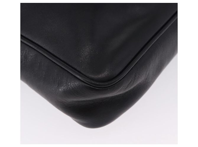 Borsa a Spalla GUCCI Horsebit Web Sherry Line in Pelle Nera e Oro Auth 192187A Nero D'oro - vista 15