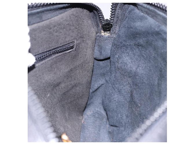 Borsa a Spalla GUCCI Horsebit Web Sherry Line in Pelle Nera e Oro Auth 192187A Nero D'oro - vista 18