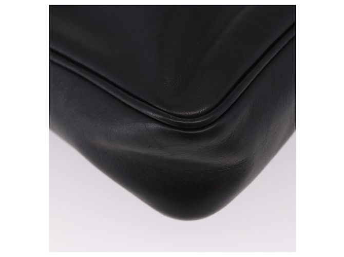 Borsa a Spalla GUCCI Horsebit Web Sherry Line in Pelle Nera e Oro Auth 192187A Nero D'oro - vista 9
