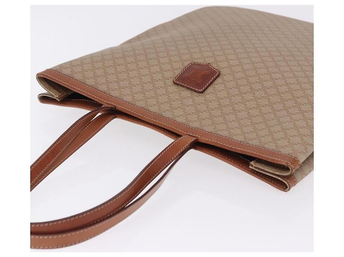 Céline Borsa Tote CELINE Macadam in PVC e pelle Beige Auth 192728 - vista 6
