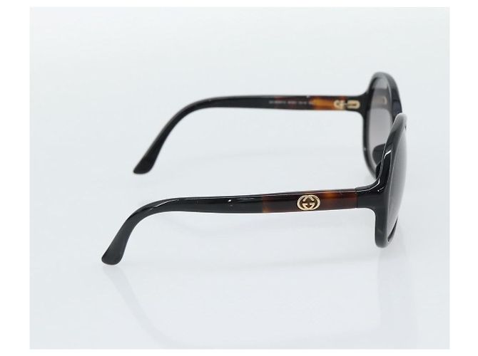 Gafas de sol GUCCI de plástico marrón oscuro oro Auth ep15136A Dorado - vista 4
