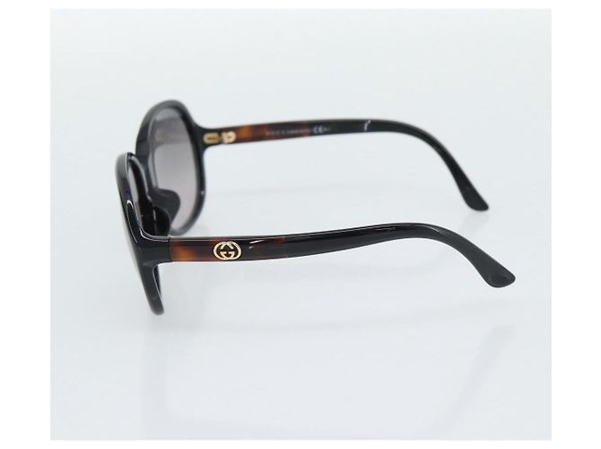 Gafas de sol GUCCI de plástico marrón oscuro oro Auth ep15136A Dorado - vista 6