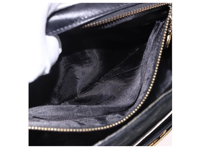 Céline Borsa a Spalla CELINE C Saluki Horse Carriage Nera Tonalità Oro Auth 191767A Nero - vista 22