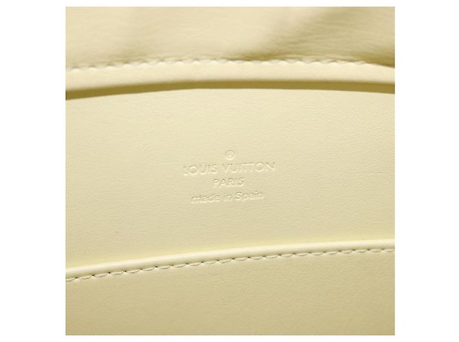 LOUIS VUITTON Monogram Vernis Columbus Tote Bag Lime Yellow M91047 Auth 192809 D'oro - vista 18
