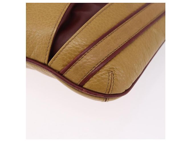 CARTIER Must Line Shoulder Bag Pelle Beige Oro Auth BA14440 D'oro - vista 14